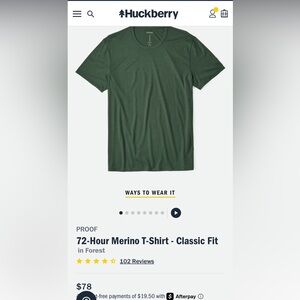 Proof 72-Hour Merino T-Shirt